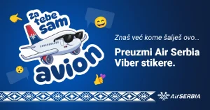 Svako putovanje počinje porukom: Er Srbija uvodi Viber stikere i pokreće svoj zvanični Viber kanal